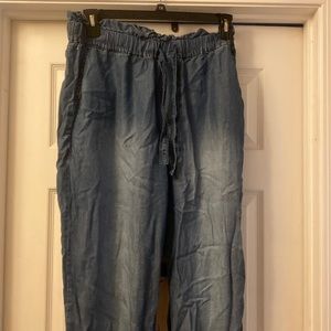 NWOT zenana denim joggers